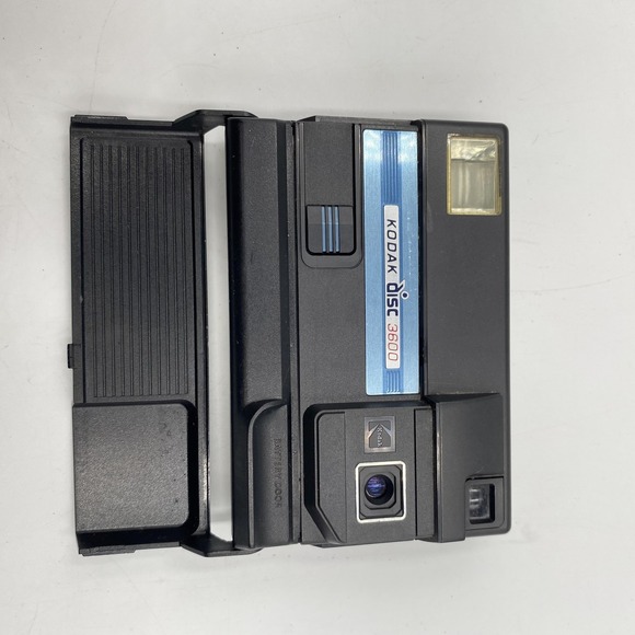 Vintage Kodak Disc 3600 Camera USA Made 1980s Disc Film Point Shoot Flash Tested - Picture 3 of 12